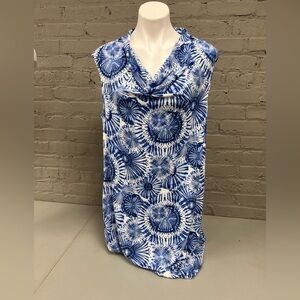 Tommy Bahama Blue and White Floral Women's Dress